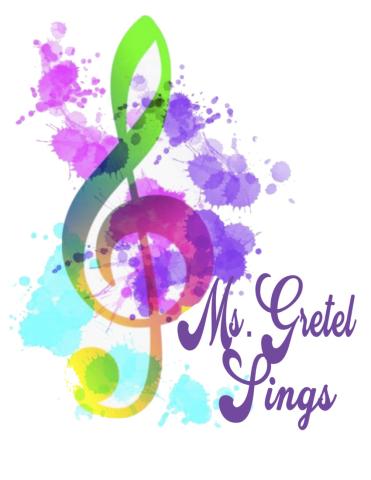Picture of Ms. Gretel Sings company logo, a colorful music note