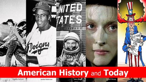 American History phots with different photos from 1964-2024