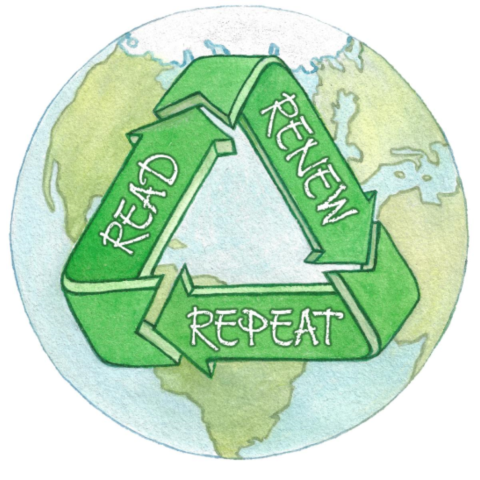 Picture of the iRead 2024 Summer Reading Program theme, which is Read, Renew, Repeat