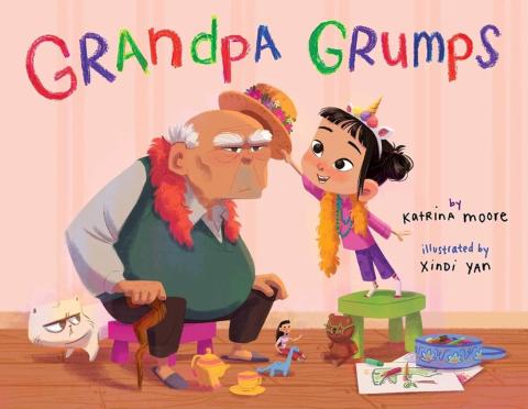 Picture of the book, "Grandpa Grumps" by Katrina Moore