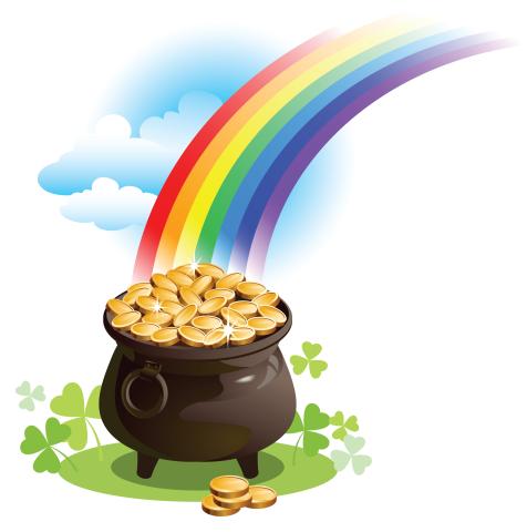 An image depicting a pot of gold.