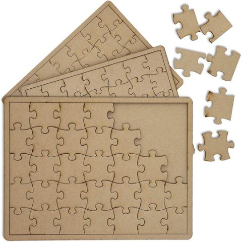 Image depicting a blank wooden puzzle.