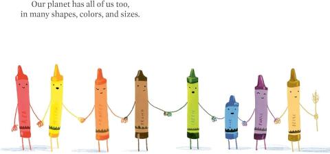 Picture of different colored crayons from the Drew Daywalt books 