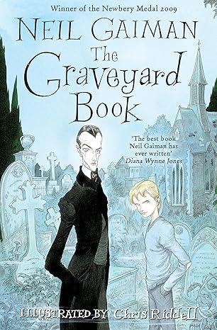 The cover of The Graveyard Book.
