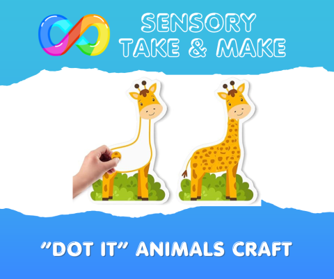 Sensory Make & Take: “Dot It” Animals Craft