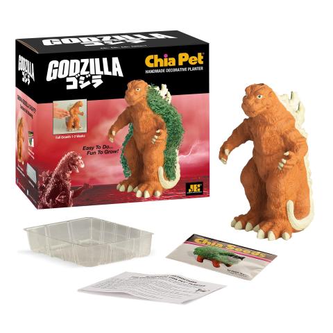 A Godzilla Chia Pet.