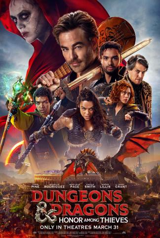 Poster for the movie Dungeons & Dragons: Honor Among Thieves.