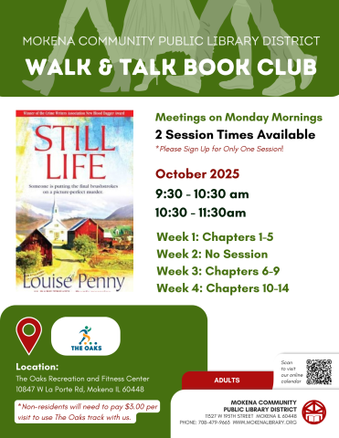 October 2025 Walk & Talk Book Club