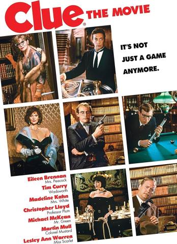 The movie poster for Clue: The Movie.