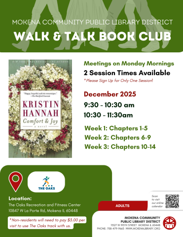 Walk & Talk Book Club Comfort and Joy Kristen Hannah