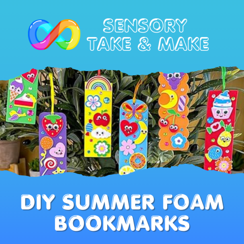 Sensory Take & Make: DIY Summer Foam Bookmarks