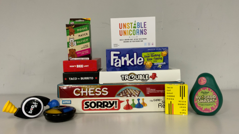 picture of various board games
