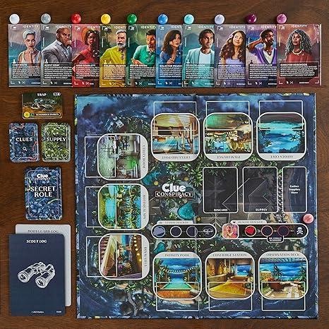 An image of the setup for Clue Conspiracy.