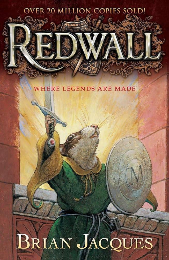 A depiction of the cover of the book Redwall.