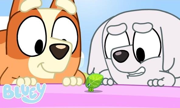 Picture of Bingo and Layla from the TV show, Bluey 