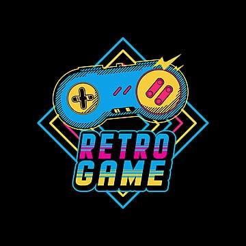 Retro game logo.