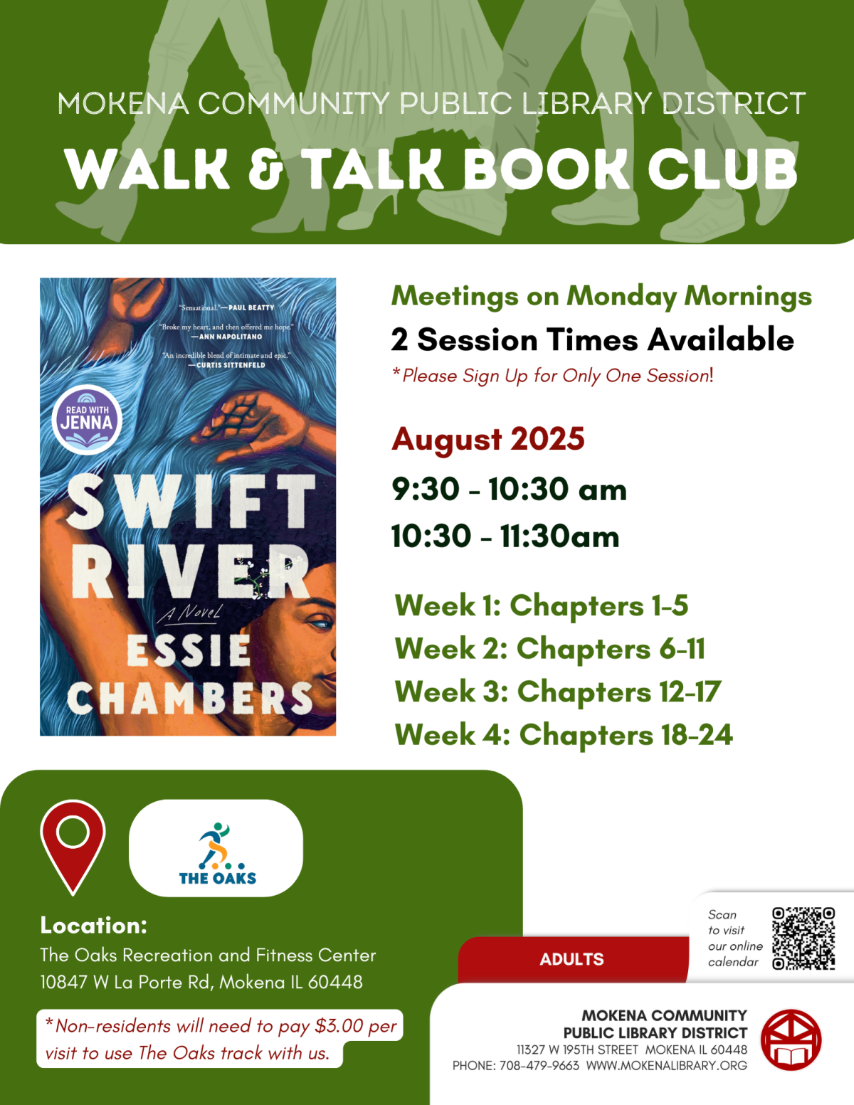 August 2025 Walk and Talk Book Club