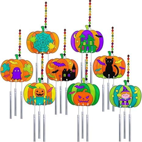 An image of several different kinds of Halloween themed sun catchers.