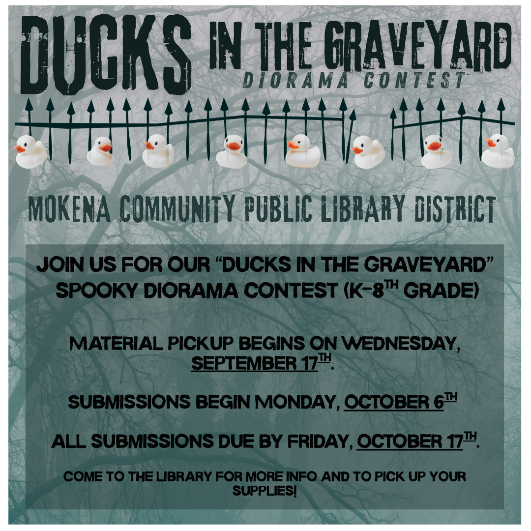 Picture of the flyer for the "Ducks in the Graveyard" Diorama Contest