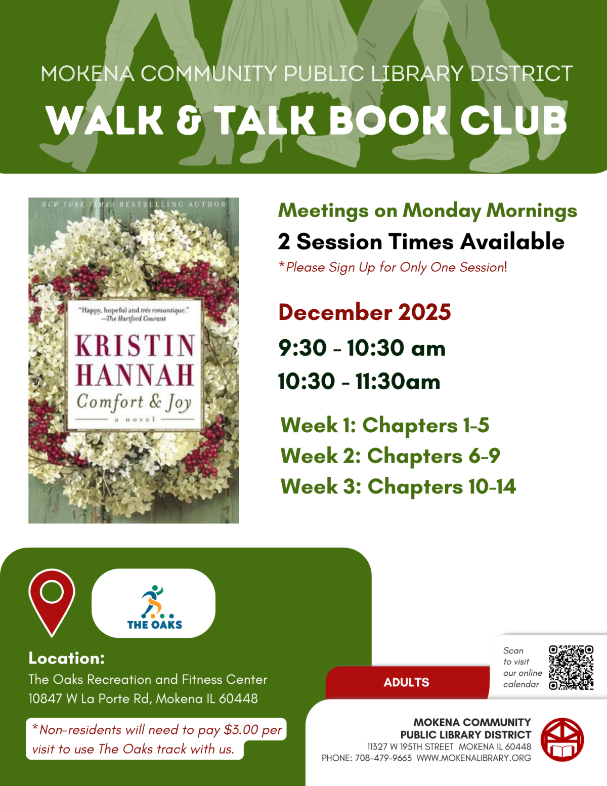Walk & Talk Book Club Comfort and Joy Kristen Hannah