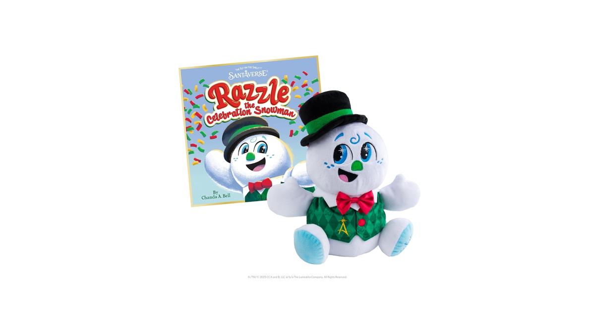Picture of the Elf on the Shelf SantaVerse Razzle the Snowman Plush Toy